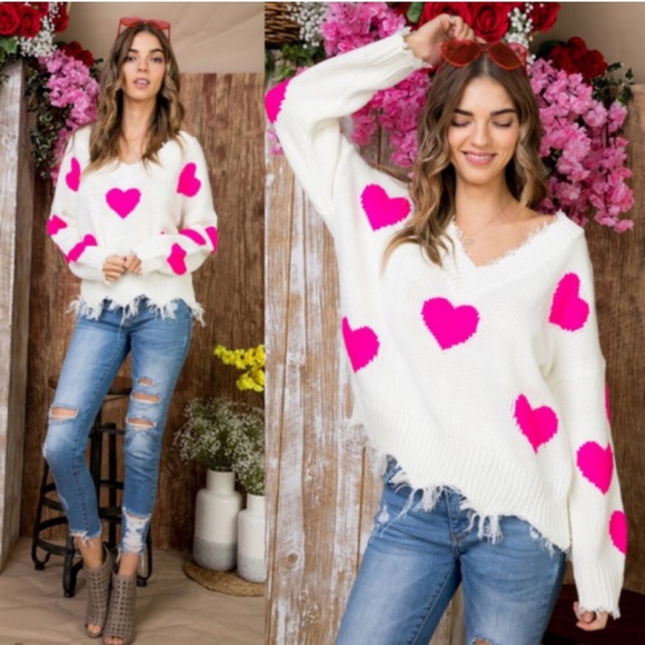 Super Cute Distressed Sweater - Picture 4 of 5